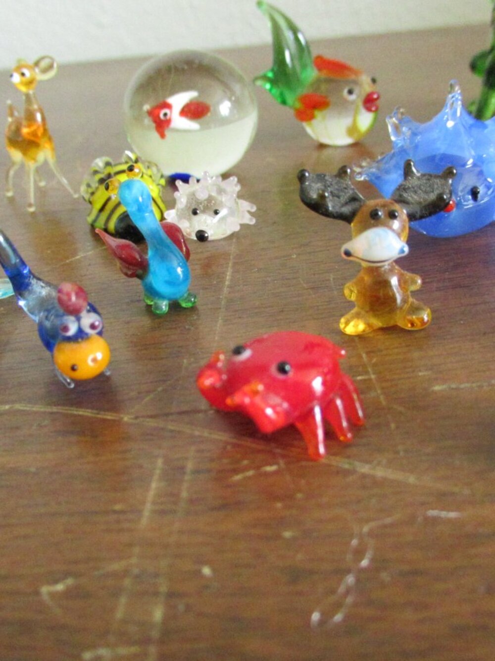 Blown Glass Animal Figurines Lot • Mixed Sizes • Art Glass Creatures - Picture 8 of 10